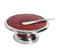 Load image into Gallery viewer, Handmade Huayruro Serving Dish With Spreader Knife - Handmade Decor