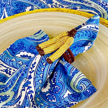 Load image into Gallery viewer, Iraca Palm Napkin Ring - Handmade Eco-Friendly Table Decor, Banana Design