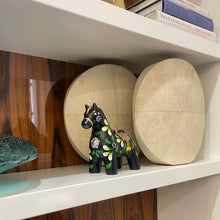 Load image into Gallery viewer, Ceramic Hand Painted Andean Horse With Sterling Silver Rosette