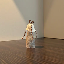 Load image into Gallery viewer, Mini Alpaca Stuffed Animal with Rudolph Reindeer Chullo Hat Handmade in Peru