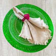 Load image into Gallery viewer, Handmade Round Iraca Placemats - Eco-Friendly 13.5" Diameter natural Fiber Table Decor
