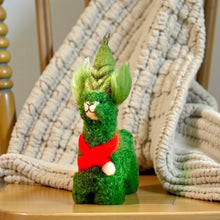 Load image into Gallery viewer, Mini Grinch Alpaca Stuffed Animal Handmade in Peru Baby Alpaca Wool