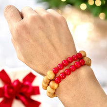Load image into Gallery viewer, Handcrafted Bracelet with Agate and Palo Santo | Featuring Ethically Sourced Palo Santo Beads and Natural Agate Stones | Promotes Balance, Grounding, and Protection