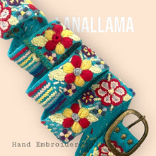 Load image into Gallery viewer, Hand Embroidered Peruvians Belts - Artisan Crafted & Unique Fashion Accessories