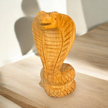 Load image into Gallery viewer, Handcrafted Palo Santo Cobra Totem | Ethically Sourced Wildlife Decor | Symbol of Transformation & Protection