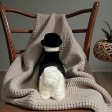 Load image into Gallery viewer, Alpaca Stuffed Animal in Vampire Outfit Baby Alpaca Fiber Handmade in Peru