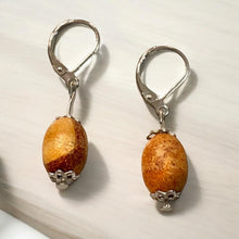 Load image into Gallery viewer, Handcrafted Palo Santo Earrings | Unique Design for Natural Elegance | Lightweight & Comfortable for Everyday Wear