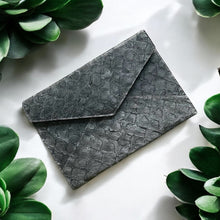 Load image into Gallery viewer, Handcrafted Paiche Fish Leather Clutch | Sustainable & Unique