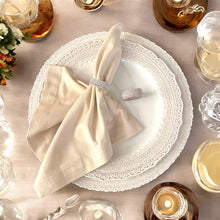 Load image into Gallery viewer, Set of Two Handcrafted Crochet Napkin Rings in 950 Peruvian Sterling Silver – Elegant Table Decor