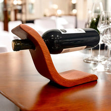 Load image into Gallery viewer, Handcrafted Cedar Wood Balance
Bottle Holder - Elegant & Versatile