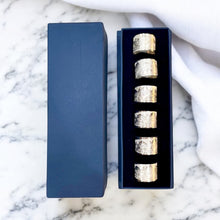 Load image into Gallery viewer, Elegant Machupichu Silver Plated Napkin Rings - Set of 6 Unique PeruvianTable Decor