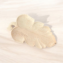 Load image into Gallery viewer, Hand-Carved Wooden Leaf Tray-Sustainable Unka Wood for Elegant Serving
