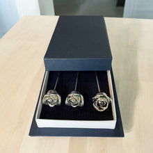 Load image into Gallery viewer, Classic Silver-Plated  Flowers - Timeless Luxury Bouquet