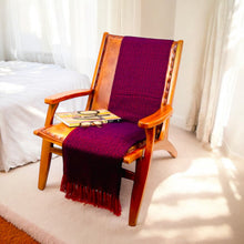 Load image into Gallery viewer, Diamond pattern Baby Alpaca Throw Blanket - Luxury Peruvian Design