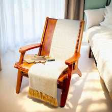 Load image into Gallery viewer, Diamond pattern Baby Alpaca Throw Blanket - Luxury Peruvian Design
