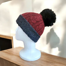 Load image into Gallery viewer, Handmade Luxury Cable Knit Alpaca Hat | 100% Baby Alpaca Wool | Hypoallergenic & Eco-Friendly