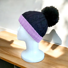 Load image into Gallery viewer, Handmade Luxury Cable Knit Alpaca Hat | 100% Baby Alpaca Wool | Hypoallergenic & Eco-Friendly