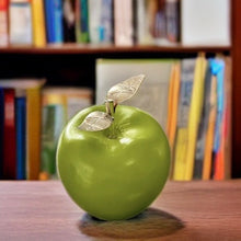 Load image into Gallery viewer, Wooden Apple With Sterling Silver Stem