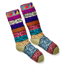 Load image into Gallery viewer, Hand knitted Alpaca Wool socks