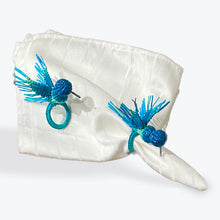 Load image into Gallery viewer, Iraca Palm Napkin Ring - Handmade Eco-Friendly Table Decor, Hummingbird Design