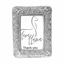 Load image into Gallery viewer, Sterling Silver Handmade 9.50 Photo Frame & Cedar Back