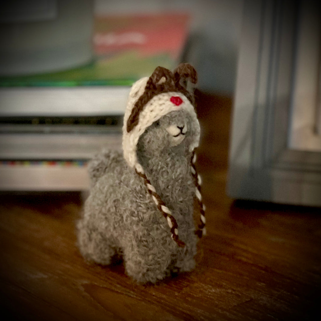 Luxurious Mini Stuffed Toy - Rudolph Reindeer Chullo Hat