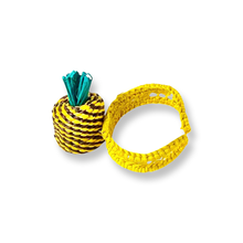 Load image into Gallery viewer, Iraca Palma Napkin Ring - Handmade Eco-Friendly Table Decor, Pineapple Design