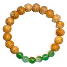 Load image into Gallery viewer, Palo Santo and Green Agate Bracelets
