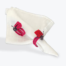 Load image into Gallery viewer, Iraca Palm Napkin Ring - Handmade Eco-Friendly Table Decor, Ladybug Design