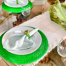 Load image into Gallery viewer, Iraca Palm Napkin Ring - Handmade Eco-Friendly Table Decor, Grape Design