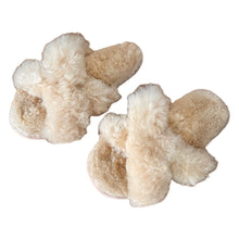 Load image into Gallery viewer, Crisscross Alpaca Slippers