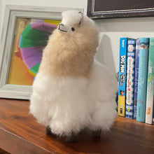 Load image into Gallery viewer, Medium Baby Alpaca Fur Llama Stuffed Animal 13.5 Inch Handmade in Peru