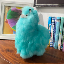 Load image into Gallery viewer, Medium Baby Alpaca Fur Llama Stuffed Animal 13.5 Inch Handmade in Peru