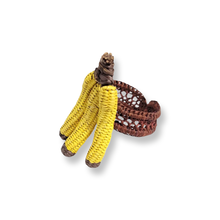 Load image into Gallery viewer, Iraca Palm Napkin Ring - Handmade Eco-Friendly Table Decor, Banana Design