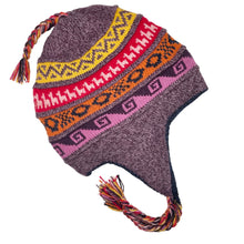 Load image into Gallery viewer, Baby Alpaca Beanie, Peruvian Style-Unisex Reversible Chullo
