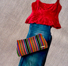 Load image into Gallery viewer, Small Clutch Bag-Peruvian Manta Loom