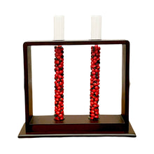 Load image into Gallery viewer, Minimalistic Mahogany Wood Stand With Sterling Silver Accents