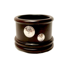 Load image into Gallery viewer, Wooden Bottle Coaster with Sterling Silver Accent