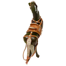 Load image into Gallery viewer, Walking Horse Sculpture-Cedar Wood & Sterling Silver Accents