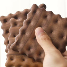 Load image into Gallery viewer, Walnut Wooden Biscuit Coaster