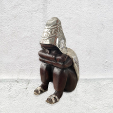 Load image into Gallery viewer, Hand Carved Wooden Figurine-Small Sitting Boy