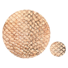 Load image into Gallery viewer, Genuine Araipaima Fish Leather Round Placemats