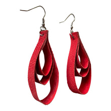 Load image into Gallery viewer, Genuine Mahi-Mahi Fish Leather Earrings-Waves