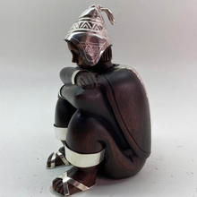 Load image into Gallery viewer, Hand Carved Wooden Figurine-Large Sitting Boy