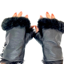 Load image into Gallery viewer, Baby Alpaca Fingerless Fur Gloves