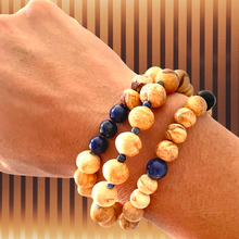Load image into Gallery viewer, Palo Santo and Sodalite Bracelets