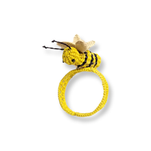 Load image into Gallery viewer, Iraca Palm Napkin Ring - Handmade Eco-Friendly Table Decor, Bee Design