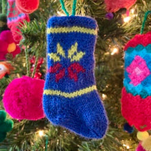 Load image into Gallery viewer, Hand Knitted Christmas Ornaments - Stockings