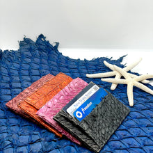 Load image into Gallery viewer, Genuine Fish Leather Minimalist Card Wallet - Paiche
