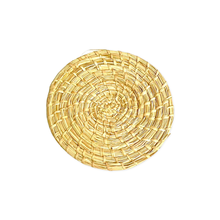 Load image into Gallery viewer, Handmade Iraca Coasters - Eco-Friendly 3.8" Natural Fiber Spiral Design